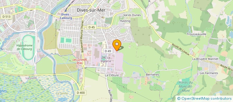 localisation de l'entreprise VERTIK'ART  DIVES-SUR-MER