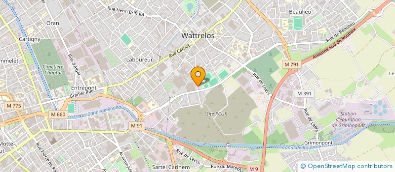 localisation de l'entreprise VERTIK'OR INVESTISSEMENT BUSINESS  WATTRELOS