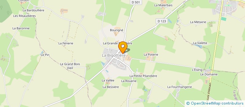 localisation de l'entreprise VERTOIT AMENAGEMENT  LA BIGOTTIERE