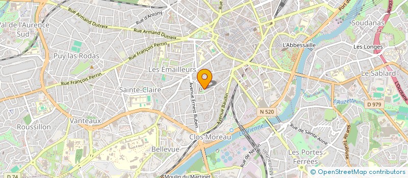 localisation de l'entreprise VERTOUR à LIMOGES