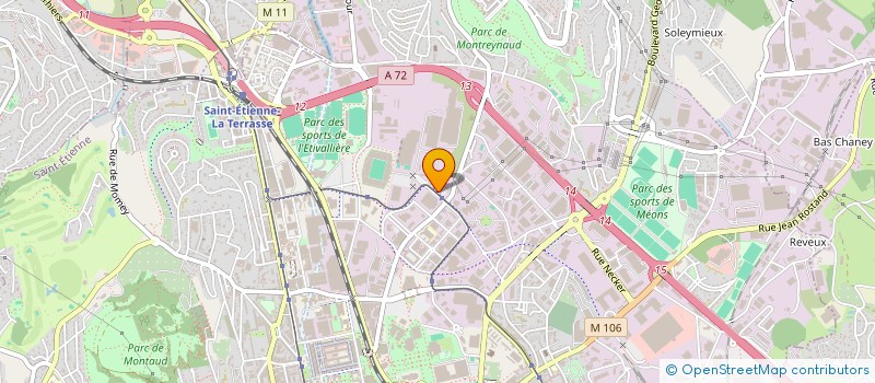 localisation de l'entreprise VERTS DE TERRE  SAINT-ETIENNE