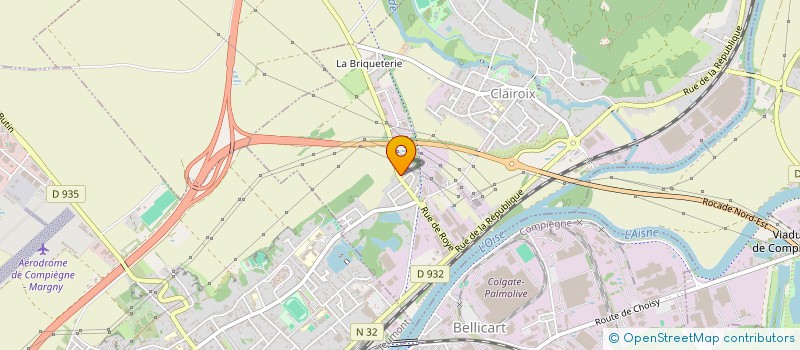 localisation de l'entreprise VERTS LOISIRS à MARGNY LES COMPIEGNE