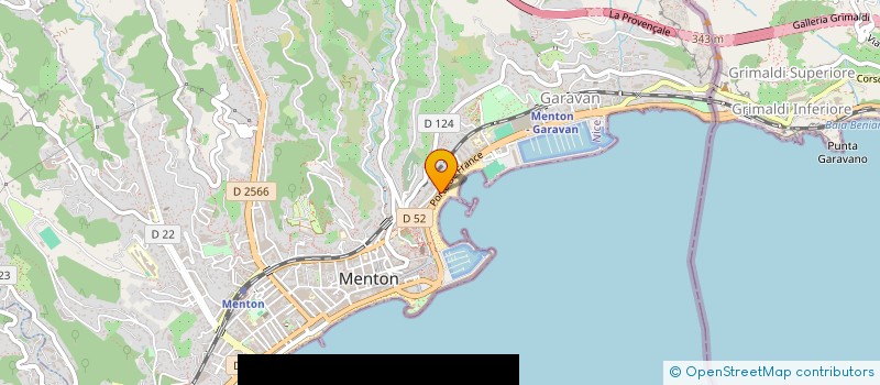 localisation de l'entreprise VERTU'L COIFFURE à MENTON