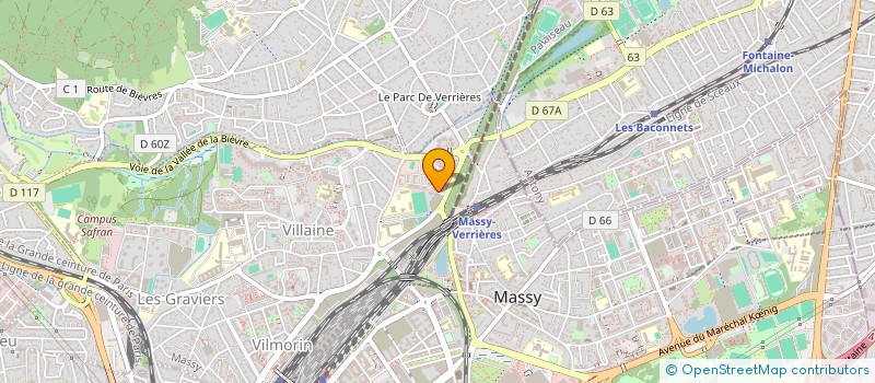 localisation de l'entreprise VERTU SECURITE PRIVEE à MASSY