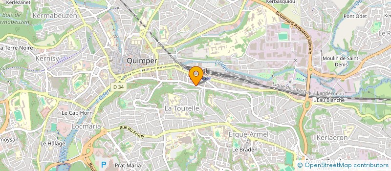 localisation de l'entreprise VERTUCIE IMMOBILIER  QUIMPER