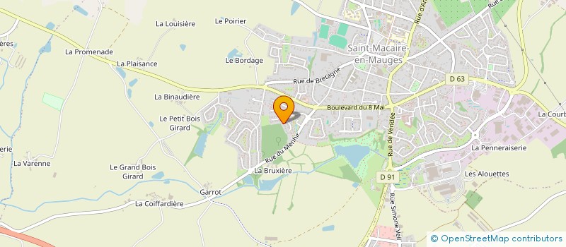 localisation de l'entreprise VERTUEUX à SEVREMOINE