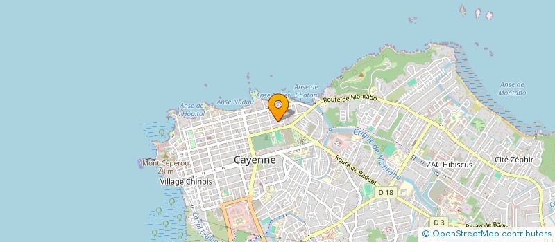 localisation de l'entreprise VERTUEUX AUTO ECOLE à CAYENNE