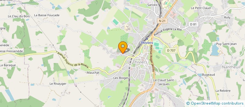 localisation de l'entreprise VERTUO PAYSAGE  THIVIERS