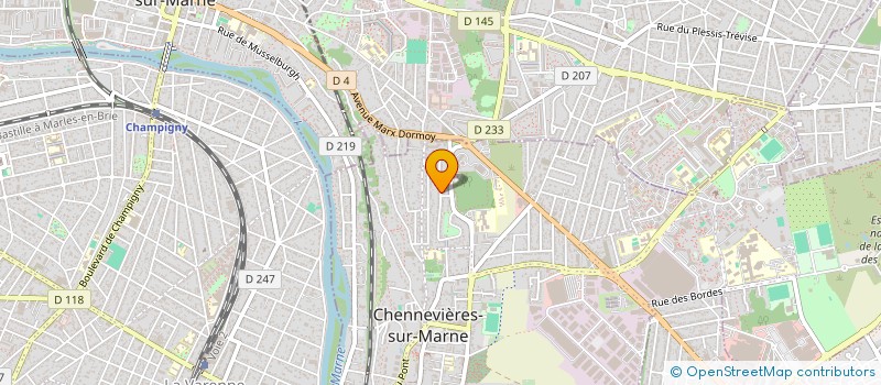 localisation de l'entreprise VERTUOSES PAYSAGES à CHAMPIGNY-SUR-MARNE