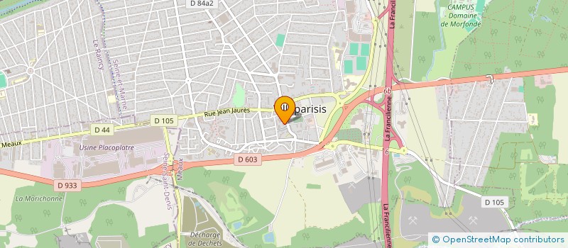 localisation de l'entreprise VERTUOZ BTP  VILLEPARISIS