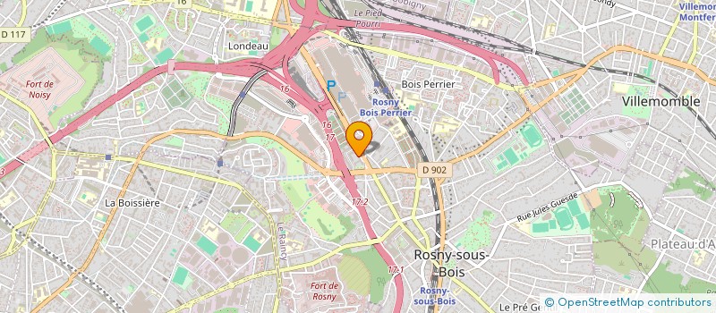 localisation de l'entreprise VERTYNO à ROSNY-SOUS-BOIS