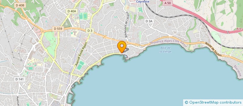localisation de l'entreprise VERUM RESEAU à LA CIOTAT