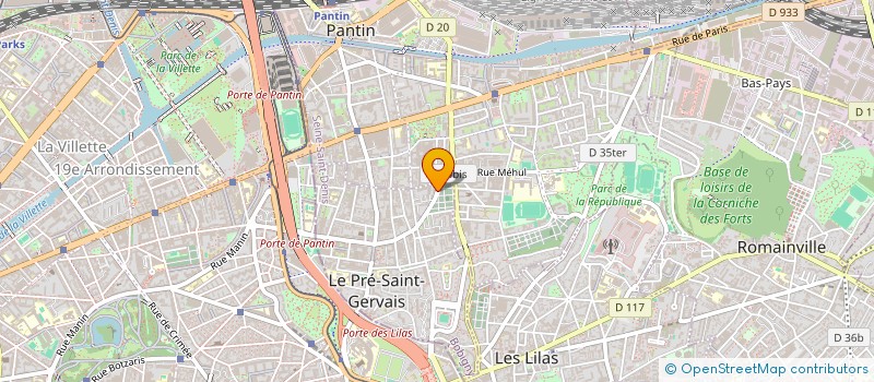 localisation de l'entreprise VERVACKE PLOMBERIE AMENAGEMENT  VPA à LE PRE-SAINT-GERVAIS