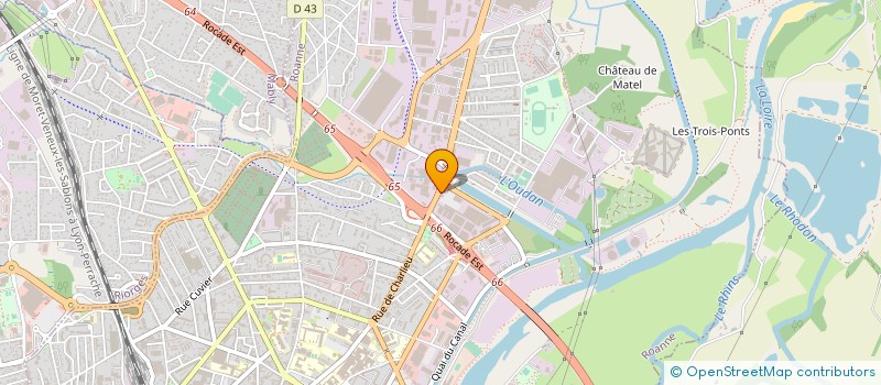 localisation de l'entreprise VERVAS METAL à ROANNE