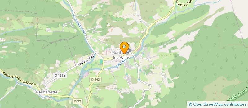 localisation de l'entreprise VERVEINE  MONTBRUN-LES-BAINS