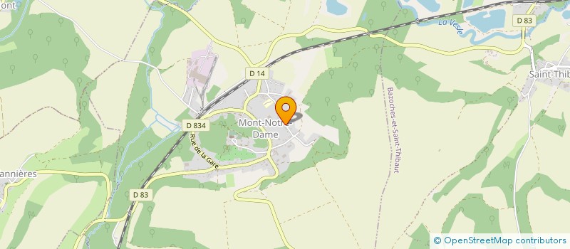 localisation de l'entreprise VERVEYNNE à MONT-NOTRE-DAME