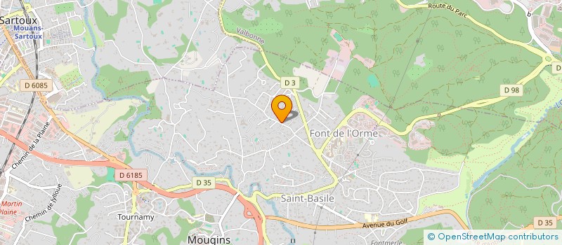 localisation de l'entreprise VERY à MOUGINS