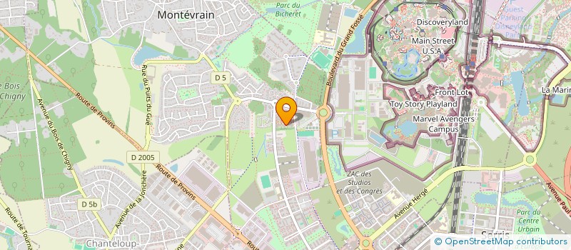 localisation de l'entreprise VERY DIX CO  MONTEVRAIN