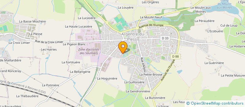 localisation de l'entreprise VERY GOOD  ARGENTRE-DU-PLESSIS