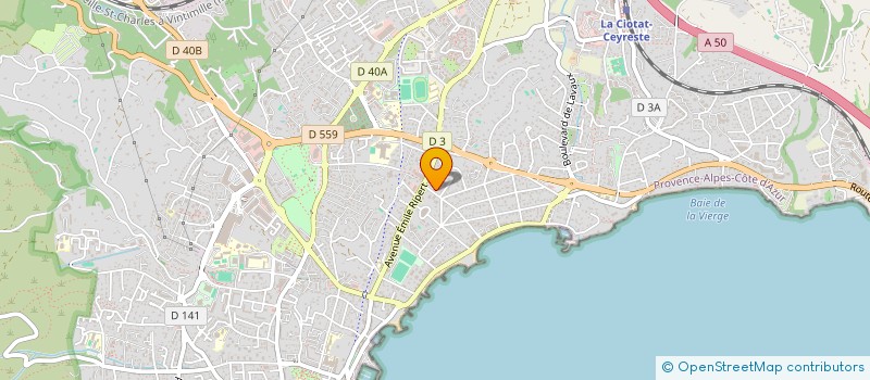 localisation de l'entreprise VERY GOOD CAB  LA CIOTAT
