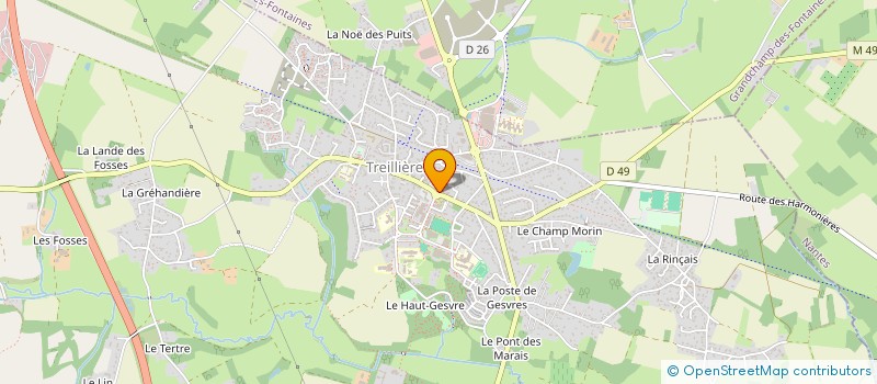 localisation de l'entreprise VERY GOOD TRIP BY TREILLERES  TREILLIERES