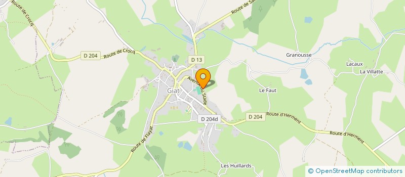 localisation de l'entreprise VERY LAINE à GIAT