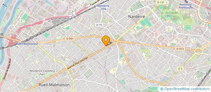 localisation de l'entreprise VERY TRANSPORT à NANTERRE