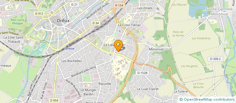 localisation de l'entreprise VERYGLASS à DREUX