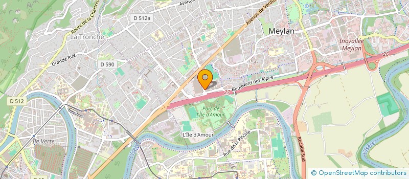 localisation de l'entreprise VERYLOG à MEYLAN