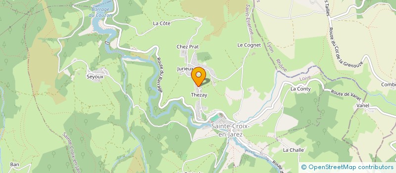 localisation de l'entreprise VERZIER SEBASTIEN  SAINTE-CROIX-EN-JAREZ