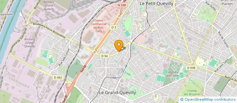 localisation de l'entreprise VESA à LE GRAND-QUEVILLY