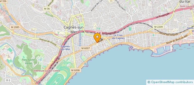 localisation de l'entreprise VESI PROCESS  CAGNES-SUR-MER