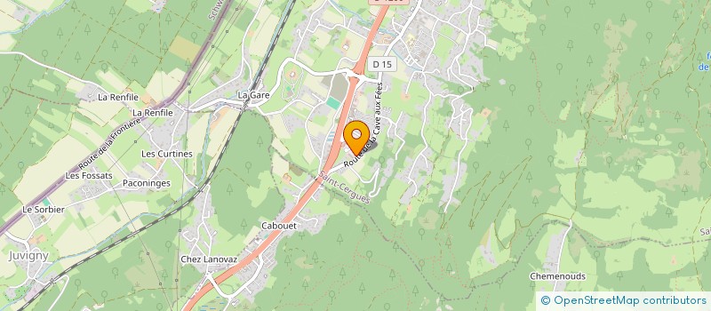 localisation de l'entreprise VESIN DECOLLETAGE à DOUVAINE