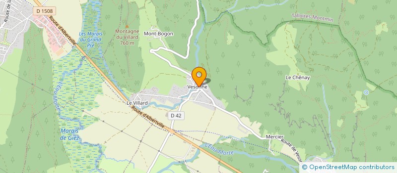 localisation de l'entreprise VESONNE  FAVERGES-SEYTHENEX