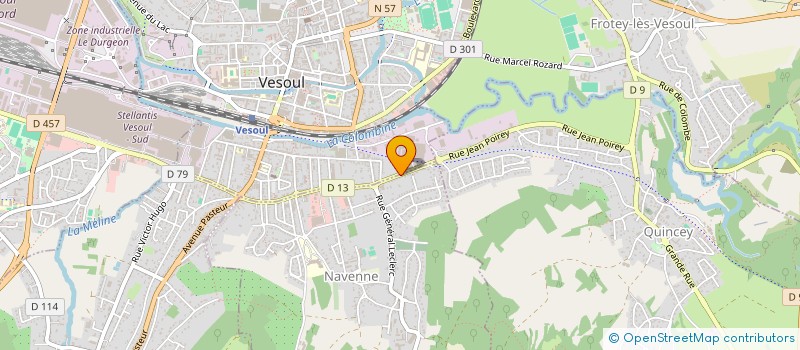 localisation de l'entreprise VESOUL EQUITATION  QUINCEY