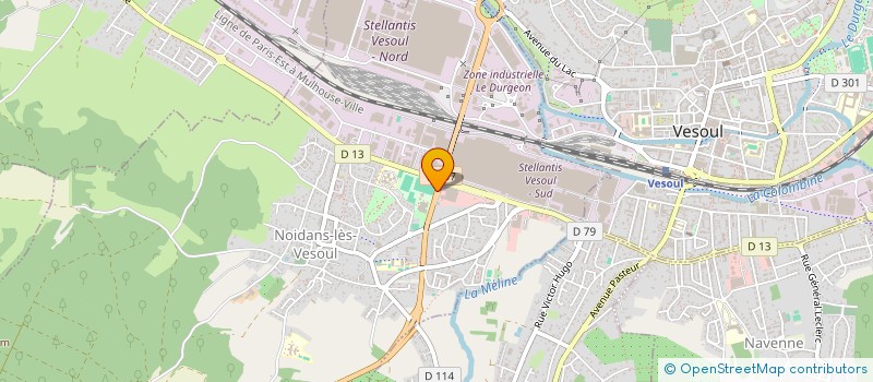 localisation de l'entreprise VESOUL PARE-BRISE à NOIDANS-LES-VESOUL