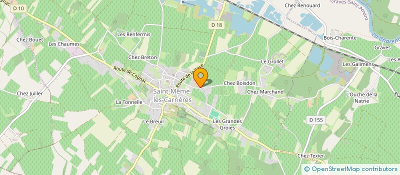 localisation de l'entreprise VESPA CLUB DE COGNAC à SAINT-MEME-LES-CARRIERES