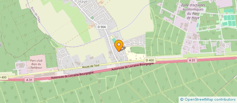 localisation de l'entreprise VESPA CLUB NANCY STANISLAS  BOIS-DE-HAYE