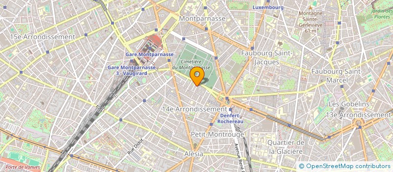 localisation de l'entreprise VESPA PARIS MAINE à PARIS