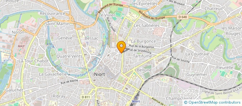localisation de l'entreprise VESPER 365  NIORT