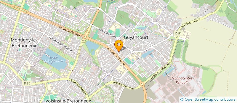 localisation de l'entreprise VESPER  GUYANCOURT