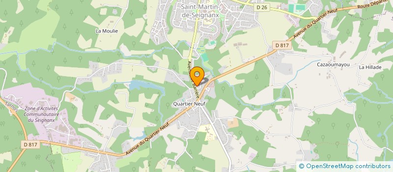 localisation de l'entreprise VESPERO FILMS  SAINT-MARTIN-DE-SEIGNANX