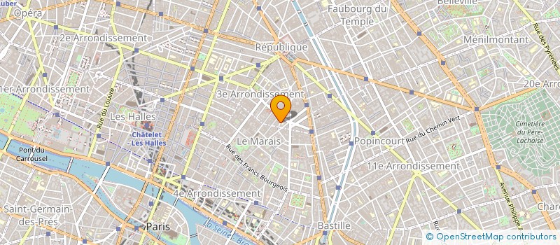 localisation de l'entreprise VESPUCCI à PARIS