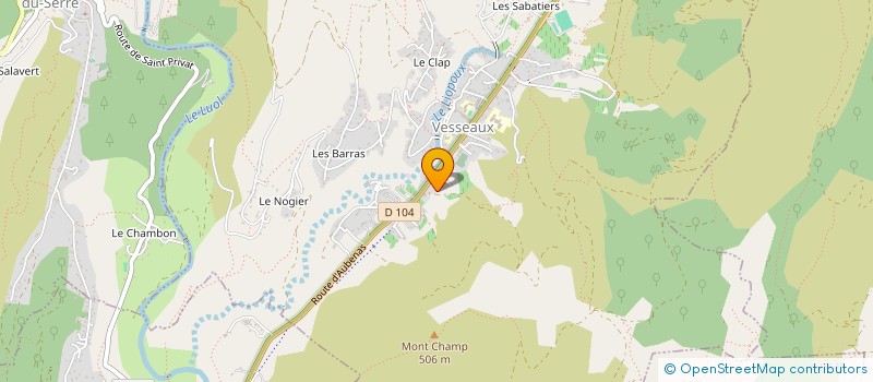 localisation de l'entreprise VESS'TIFOLIES  VESSEAUX