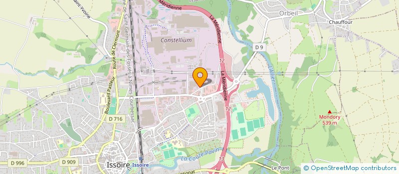 localisation de l'entreprise VESSELY PIERRE  ISSOIRE