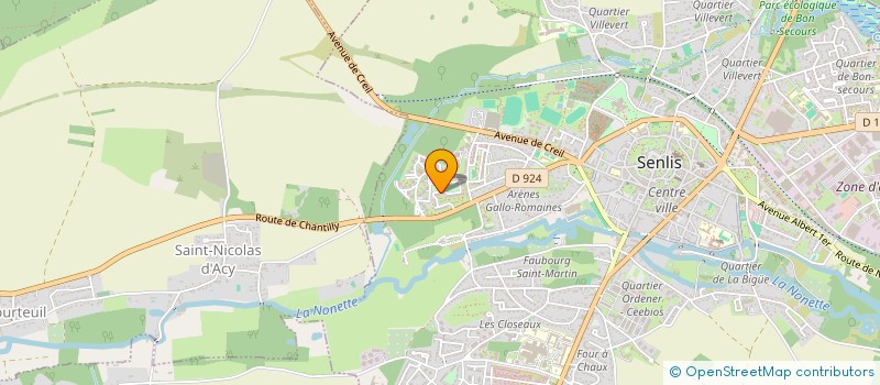 localisation de l'entreprise VEST SARL  SENLIS