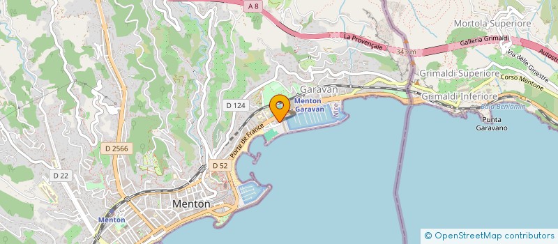 localisation de l'entreprise VESTA à MENTON