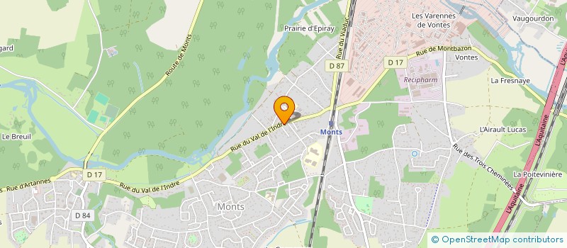 localisation de l'entreprise VESTA  MONTS