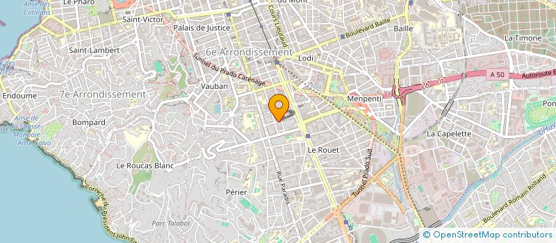localisation de l'entreprise VESTA à MARSEILLE
