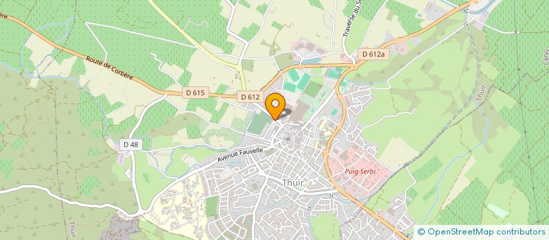 localisation de l'entreprise VESTA  THUIR